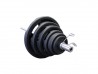 Troy VTX 500 lb Olympic Rubber Coated Weight Set w/ 7 ft Bar