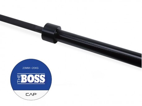 CAP Boss Barbell Black Oxide Center Knurl