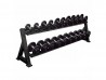 York 2-Tier 10-Pair Dumbbell Rack with Saddles