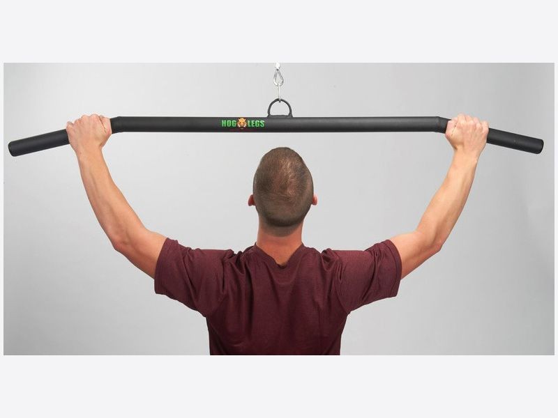 Hog Leg Fat Lat Pulldown Bar - Extra Thick and Extra Wide