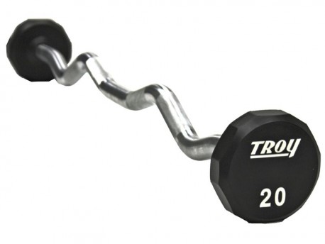 Troy Urethane Fixed Weight Curl Barbell