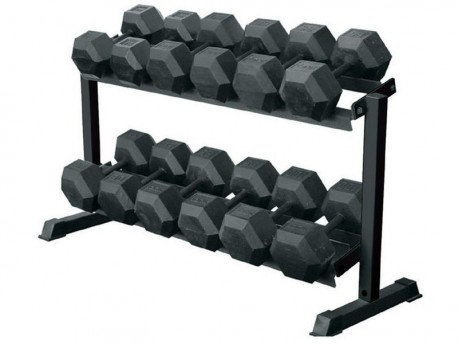 York 2-Tier 5-50lb Dumbbell Rack