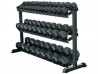 York 3-Tier Space-Saving 5-70lb Dumbbell Rack