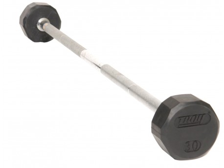 Troy Rubber Fixed Weight Barbell