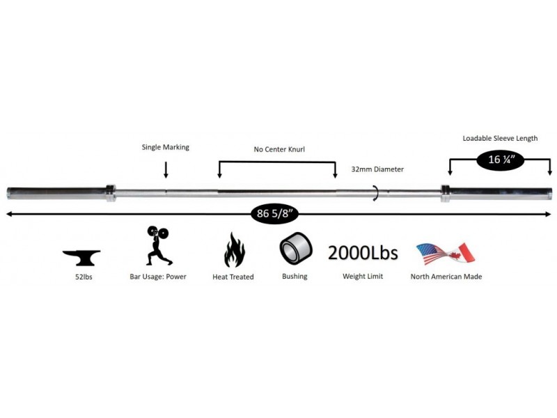 Barbell center 2025 knurl