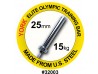 York Elite Women's Olympic Training Bar Chrome 25mm