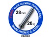 York Elite Olympic Training Bar Chrome 28mm