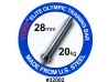 York Elite Olympic Training Bar Chrome 28mm