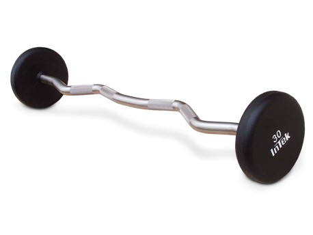 Intek Urethane Fixed Weight Curl Barbell