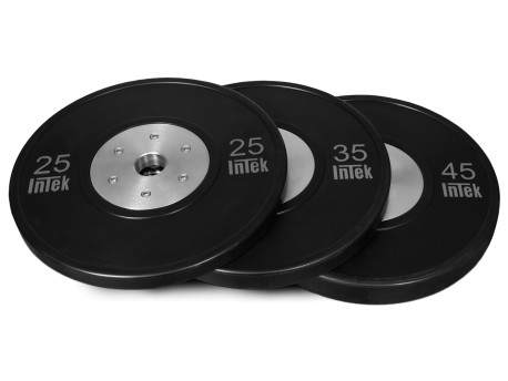 Intek Bravo Series Bumper Plate LB Black