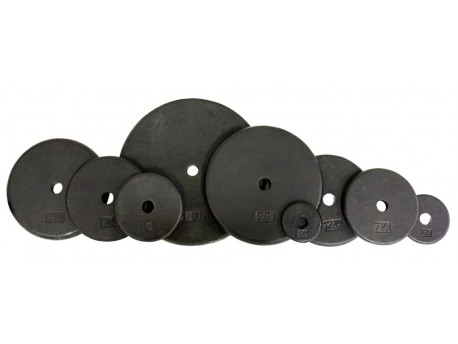 USA Sports Standard Weight Plate - Black