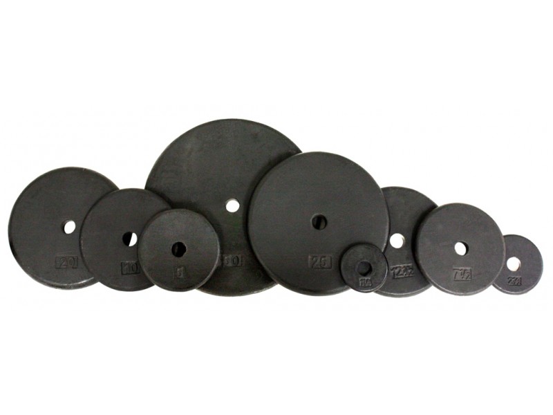 US Weight Duracast Weight Plates for 1-inch Diameter Bars 11 Pounds 5 kg