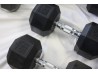 *MINOR RUST AND SCRATCHES* Troy VTX Rubber 8-Sided Dumbbell