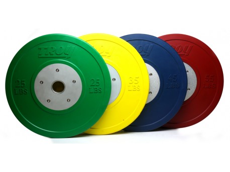 Troy Competition Bumper Plate LB Colored