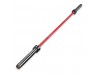 Red shaft with black sleeves