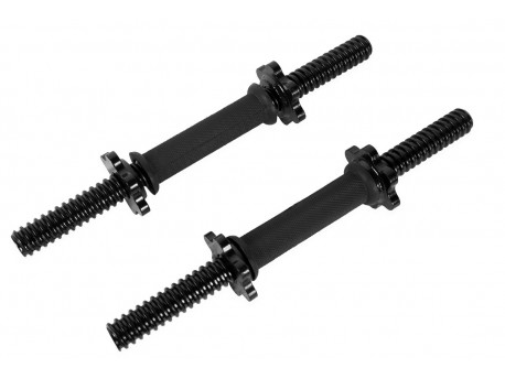 Standard Dumbbell Handles with Rubber Grips Pair