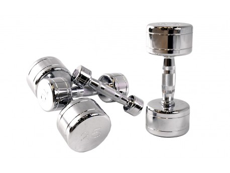 CAP Contoured Chrome Steel Dumbbell