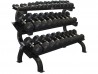 Troy VTX 5-75lb 3-Tier Flat Tray Horizontal Dumbbell Rack