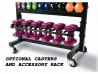 Lockable Aerobic Dumbbell Rack - Holds 43 Pairs